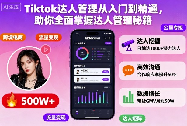 Tiktok达人管理从入门到精通，助你全面掌握达人管理秘籍 - 区块之眼 - 区块之眼