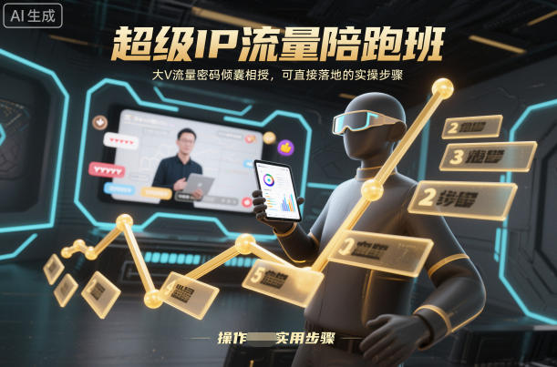 超级IP流量陪跑班，大V流量密码倾囊相授，可直接落地的实操步骤 - 区块之眼